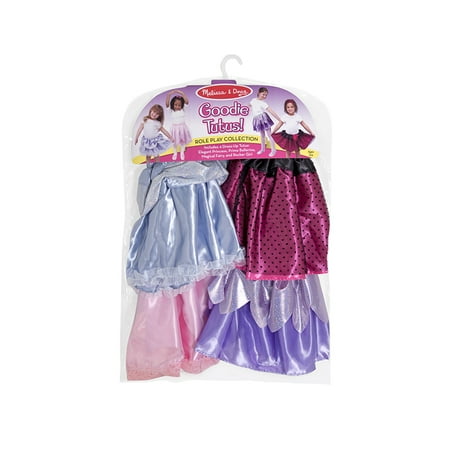 - Melissa & Doug 4 Style Goodie Tutus Dress-Up Skirts, Role Play Collection