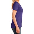 thumbnail image 3 of Mafoose Ladies Core Cotton V-Neck Tee Purple 4XL, 3 of 5
