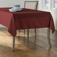 thumbnail image 2 of LA Linen Polyester Poplin Rectangular Tablecloth, 60 by 102-Inch, Burgundy, 2 of 2
