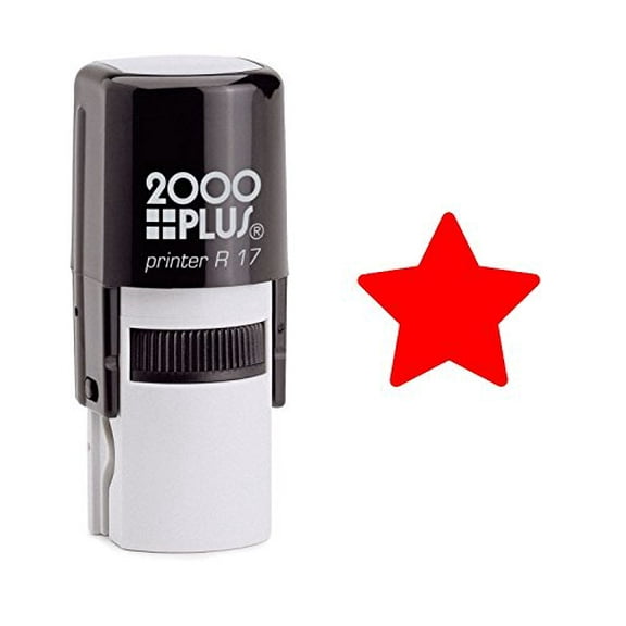 StampExpression - Red Star Teacher Self Inking Rubber Stamp - Red Ink (A-8000)