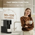 thumbnail image 3 of Auseo 2.0 1200W Single Serve Coffee Maker for K-Cup Pod and Ground Coffee Compatibility, Fast Heating, 40oz Removable Water Reservoir, Black for Home/Office/RV, 3 of 7