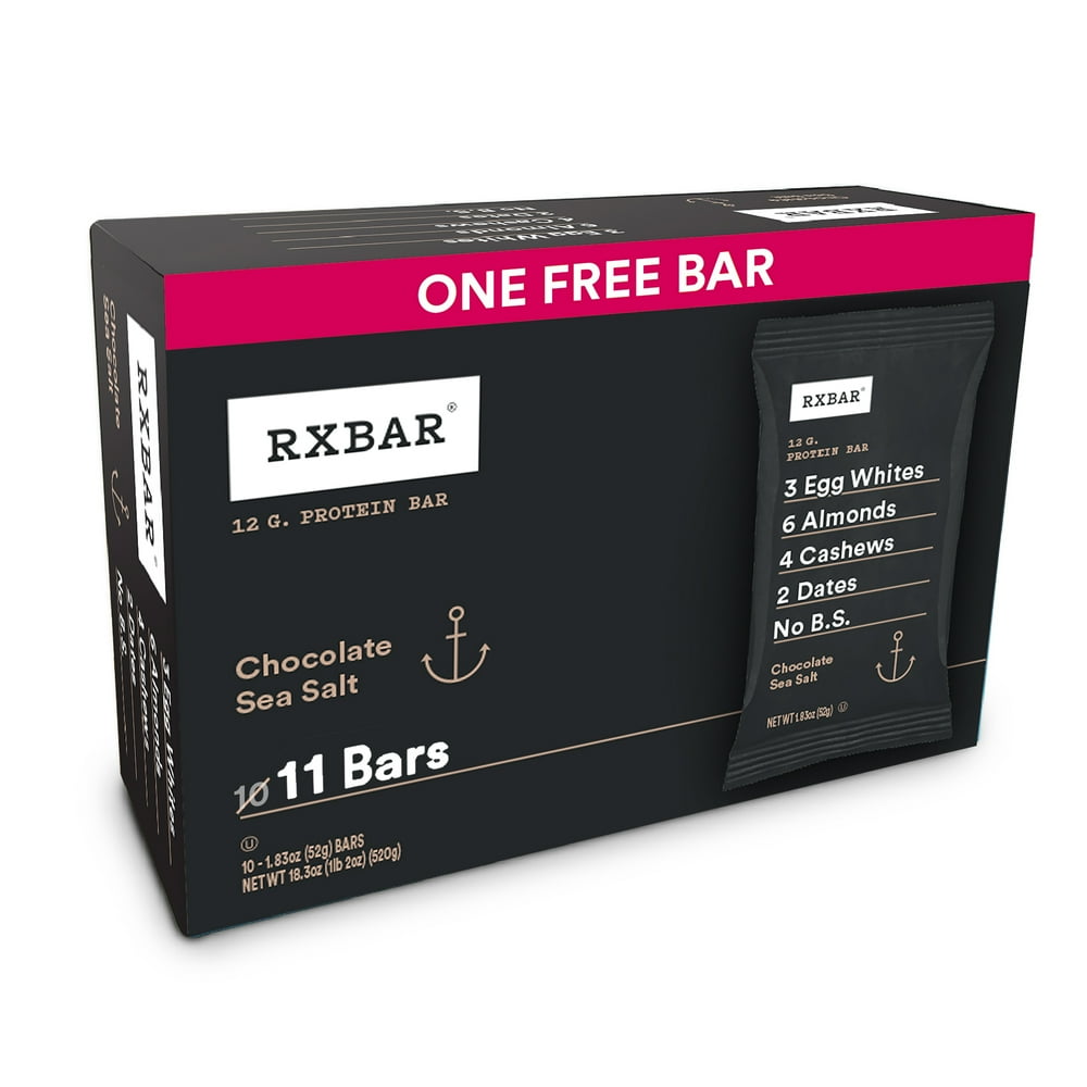 RXBAR Chocolate Sea Salt Protein Bar, 1.83 Oz, 11 Ct