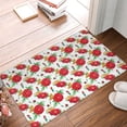 thumbnail image 4 of Sikiie Rose Flowers Print Flannel Anti-slip Floor Mat 16x24in, Thickened Dustproof Entrance Door Mat Floor Mat for Kitchen, Bathroom, Laundry Room, 4 of 7