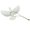 White 1, variant on Thin Calm Suspended Sculpture Outdoor Indoor Rosin Art Deck