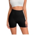 thumbnail image 1 of Short Licra Mujer, Cintura Alta, Negro, Unitalla, Pantalones Cortos, Deportivo, Boxer, Entrenamiento, Biker, 1 of 8