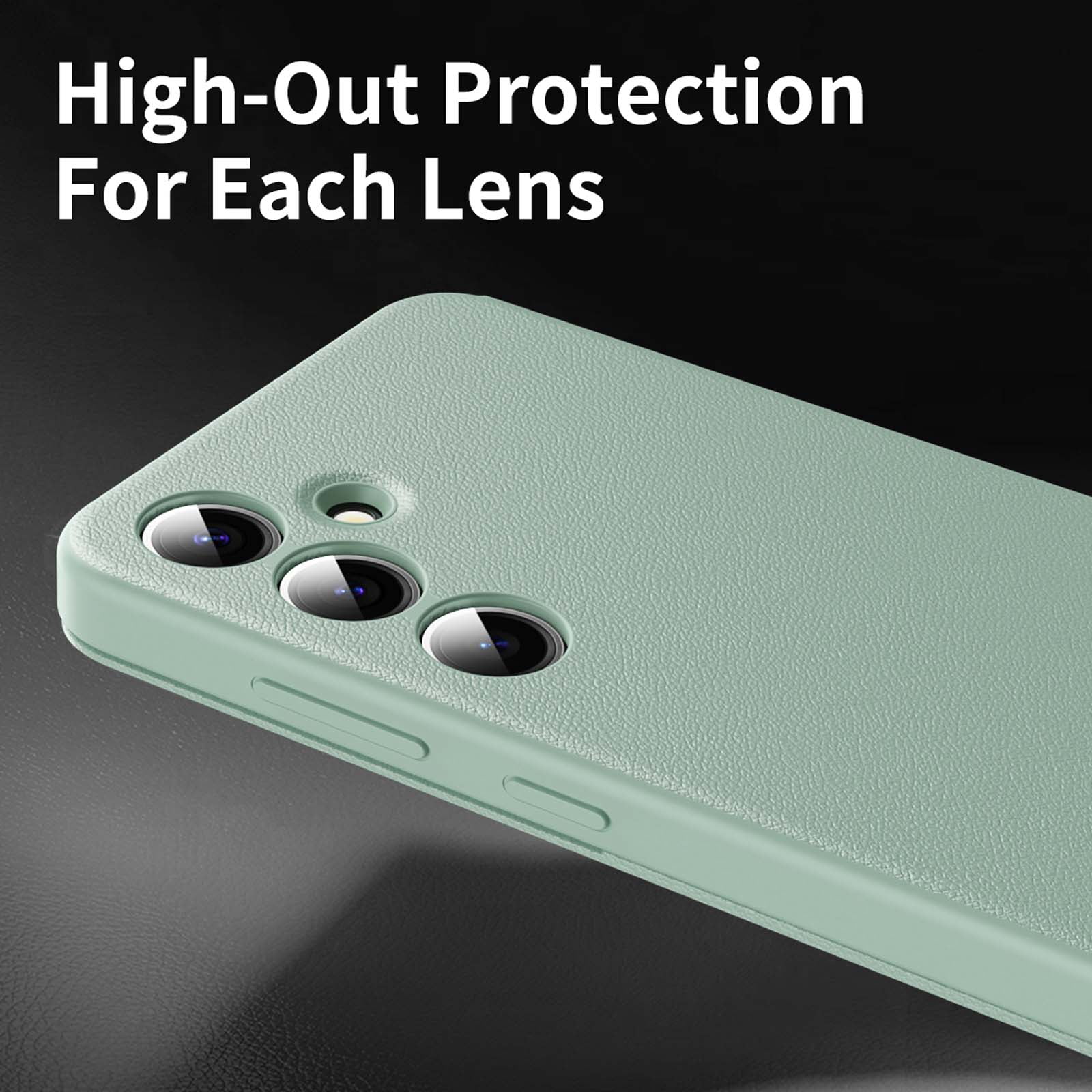 for Samsung Galaxy S26 Plus Smart Wallet Phone Case, Protective Cover with Smart Small Screen View, Finger Tap Control, Slim Design, Card Holder Pocket, PU Leather Flip Cover, Green