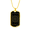 Military Chain (Gold), variant on Sacred Geometry Diamond Star Circle in Rectangle Dog Tag Necklace Stainless Steel 24" Chain Silver Tone or Gold Tone