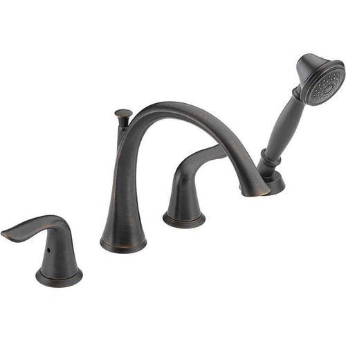 Delta Lahara Roman Tub Filler with Hand Shower, Available in Various