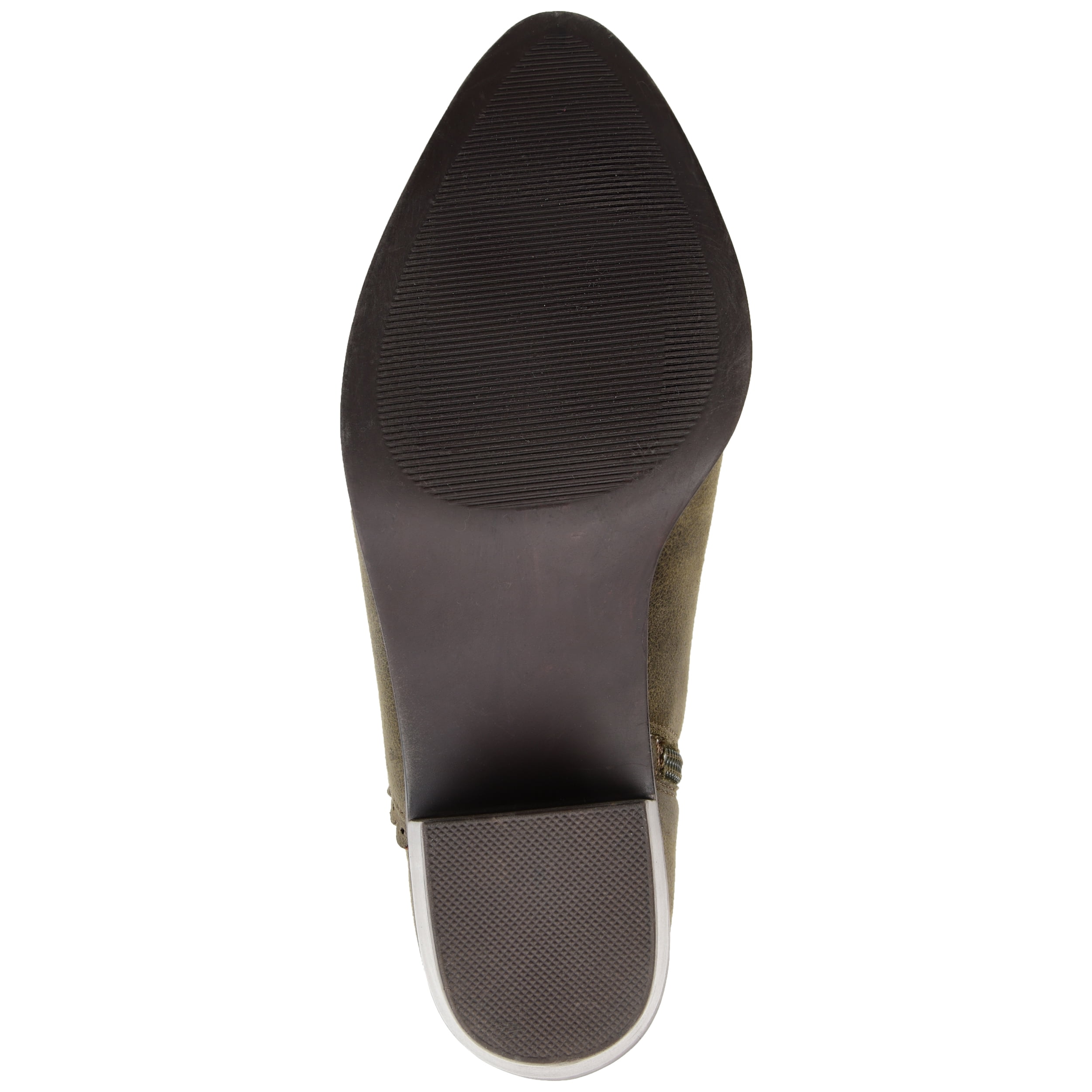 Journee Womens Tessa Inside Zip Stacked Heel Booties