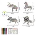 thumbnail image 4 of Rompecabezas 3D para colorear Yotijar con 12 bolígrafos rompecabezas de animales, 4 of 4