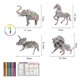 thumbnail image 4 of Divertido rompecabezas olorear en 3D con 12 bolígrafos, manualidades para A Zulema rompecabezas de animales, 4 of 4