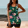 thumbnail image 4 of HOMBOM Women's Plus Size Modest Tankini Two Piece Swimming Suits with Swim Shorts,Floral L, 4 of 6