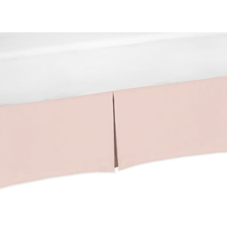 UPC: 0846480054344 | Blush Pink Baby Girl Pleated Crib Bed Skirt Dust Ruffle for Bedding Collections by Sweet Jojo Designs