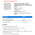 thumbnail image 2 of Behind Glove Box Cabin Air Filter - Compatible with 2004 - 2012 Mitsubishi Galant 2005 2006 2007 2008 2009 2010 2011, 2 of 2