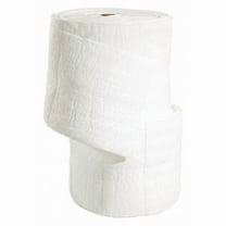Sorbent Roll, 27 gal, 15 in x 150 ft, Oil, White, Polypropylene