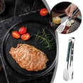 thumbnail image 4 of Stainless Steel Food Clip Lightweight Barbecue Tool for Serving Grilling and Baking Heat Resistant Food for Home Restaurant and Party Use, 4 of 9