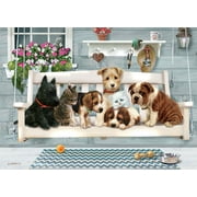 Cobble Hill Porch Pals By Artist Greg Giordano 350 Piece Family Puzzle