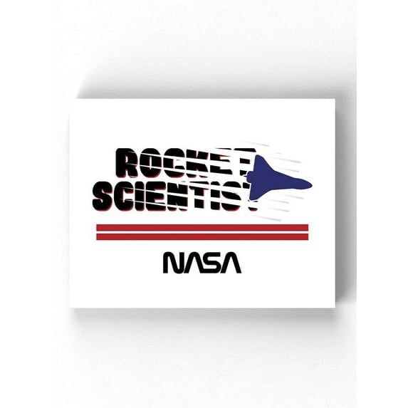 NASA Nasa Rocket Scientist Wrapped Canvas -NASA Designs,