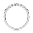 thumbnail image 4 of Diamond 1/2 ct tw Round Cut One Row Ring in 14K White Gold, 4 of 4