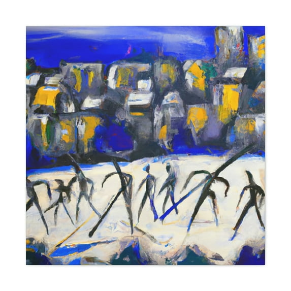 Hockey in Expressionism - Canvas