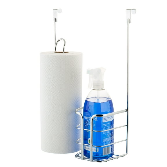 Kitchen Details 2-in-1 over-the-Cabinet Basket, 4.6 Wide and 10.4 Length in Chrome