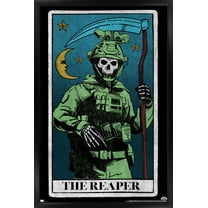 Call of Duty: Modern Warfare 2 - Ghost Tarot Card Wall Poster, 14.725" x 22.375" Framed