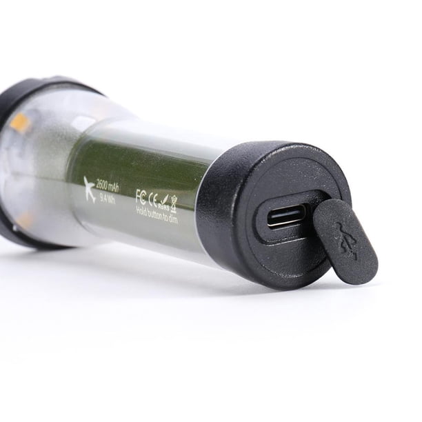 Lámpara de camping LED Mini luz de camping de 3 engranajes con cuerda para colgar en el cuello (individual)