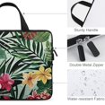 thumbnail image 3 of WERPE Flowers Leaves Green Leaf Pattern Neoprene Laptop Sleeve Carrying Bag Soft Travel Case Ideal for Daily Commute or Travel 13inch, 3 of 5