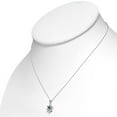 thumbnail image 2 of 925 Sterling Silver Jewish Star of David Evil Eye Good Luck Earrings Pendant Necklace Set, 18", 2 of 4