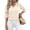 Beige, variant on Women's Knit Polo Sweater, Notch V-Neck 3/4 Sleeve Lightweight Pullover Pullover for Casual Office Commute & Dating, Blue, S