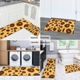 thumbnail image 5 of Yellow and Brown Of Leopard Print Kitchen Rugs Sets Of 2,Anti Fatigue Kitchen Mat Rugs Non Slip Washable,Decorative Kitchen Floor Mats for Kitchen,Sink,Laundry,17"x30"+17"x47", 5 of 7