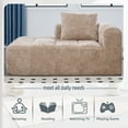thumbnail image 6 of Living Room Sofas UNITED WE WIN Chenille Loveseat Sofa,Minimalist Modular Couches Sleeper for Living Room Bedroom Apartment Lounge,Comfortable Sofas, 6 of 18
