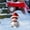 D, variant on Festive Snowman Yard Stake Outdoor Holiday Decoration Colorful Christmas Garden Art Insert for Seasonal Celebration