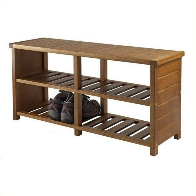 Pemberly Row Banc de Souliers en Finition Teck