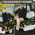 thumbnail image 5 of Renewold Golf Cart Seat Cover with Front Pockets, Terry Knit Fabric Soft Golf Cart Accessories Universal Fit for Most 2 Person Seats, 52" x 32", Monstera Palm Leaf Flower, 5 of 7