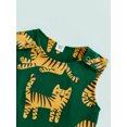 thumbnail image 5 of Bagilaanoe Newborn Baby Boys Summer Jumpsuit 3 6 12 18 Months Tiger Print Sleeveless Round Neck Casual Infant Romper, 5 of 8