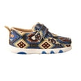thumbnail image 3 of TWISTED X Infant Unisex Driving Moccasins, Color: Blue Multi Aztec, Size: 5, Width: M, 3 of 5