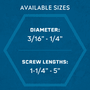 CN SCREW 1/4X2-3/41 (Pack of 1)