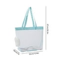 thumbnail image 3 of PPgejGEK Mint Green Transparent Nylon Mesh Cat Carrier Bag, 26.3x12.6x7 Inches Foldable Breathable Pet Tote with Legs Out Design for Outdoor Walking Travel, 3 of 6