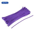 thumbnail image 3 of Uxcell 30cm/12 inch Pipe Cleaners Chenille Stems for DIY Art Crafts Light Purple 100 Pack, 3 of 6