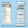 thumbnail image 6 of Koko & Karma 100% Pure Coconut Water, No Added Sugar, 4-Pack Cans (8.45 fl oz Each), 6 of 6