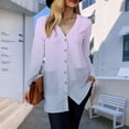 thumbnail image 7 of BOBOGOJP Women's Open Front Cardigan Shirt with Pockets Long Sleeve Lightweight Coat Light Purple for Size M, 7 of 7