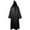 Black, variant on Hvyesh Renaissance Cloak Men and Women Medieval Costume Long Cloak with Hood