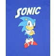 thumbnail image 3 of Sonic the Hedghog Boy's Sonic Folded Arms Victory Stance Short Sleeve Kids Graphic Print T-Shirt, 3 of 6