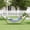 Blue&white, variant on Acekid 2 Person Double Hammock with Heavy Duty Steel Stand, 450lbs Capacity Cotton Bed, Ocean