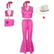 thumbnail image 1 of Caliente película Aduit & Kids Cosplay Barbie Ken disfraz Halloween juego de rol mujeres hombres niños niñas ropa conjunto vacaciones playa traje de baño, 1 of 4