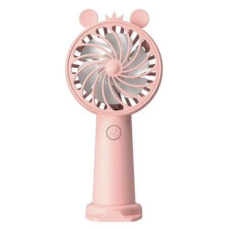 

Clearance!SDJMa Handheld Pocket Fan Mini Portable Fan Battery Operated Speed Adjustable USB Rechargeable Fan Desk Fan with Phone Holder Base for Kids Girls Women Men Indoor Outdoor Travel