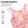 thumbnail image 6 of One Piece Mermaid Scale Print Swimwear Bikini Colorful Bathing Suits Cute Princess Beach Swimsuit Size 6T, 6 of 11