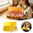 thumbnail image 2 of Graduation 2026 GRAD Letter Shaped Fillable Cardboard For Graduation & More Includes Ribbon And Raffia DIY Graduation Ideas Car Wrapping Paper Roll Wrapping Paper Girls Wrapping Paper Birthday Girls, 2 of 7