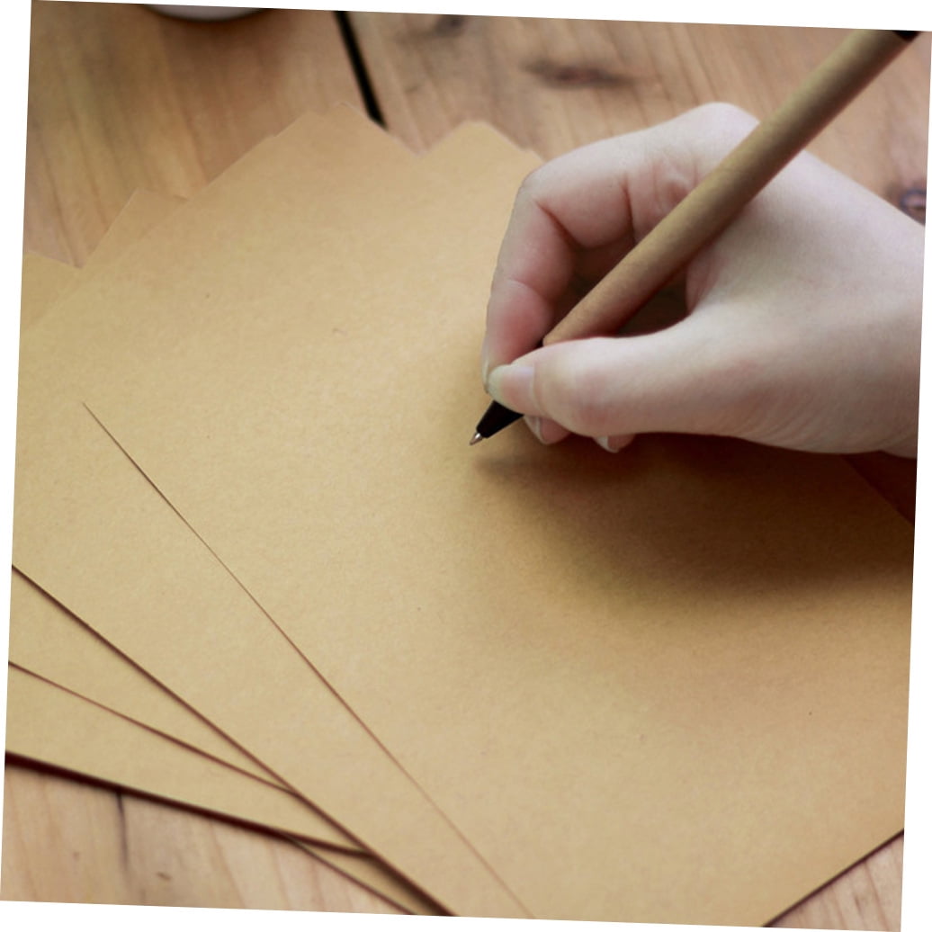 OUNONA Kraft Wrapping Paper in Khaki Color for Craft Projects, Folding, Scrapbooking, and Uses